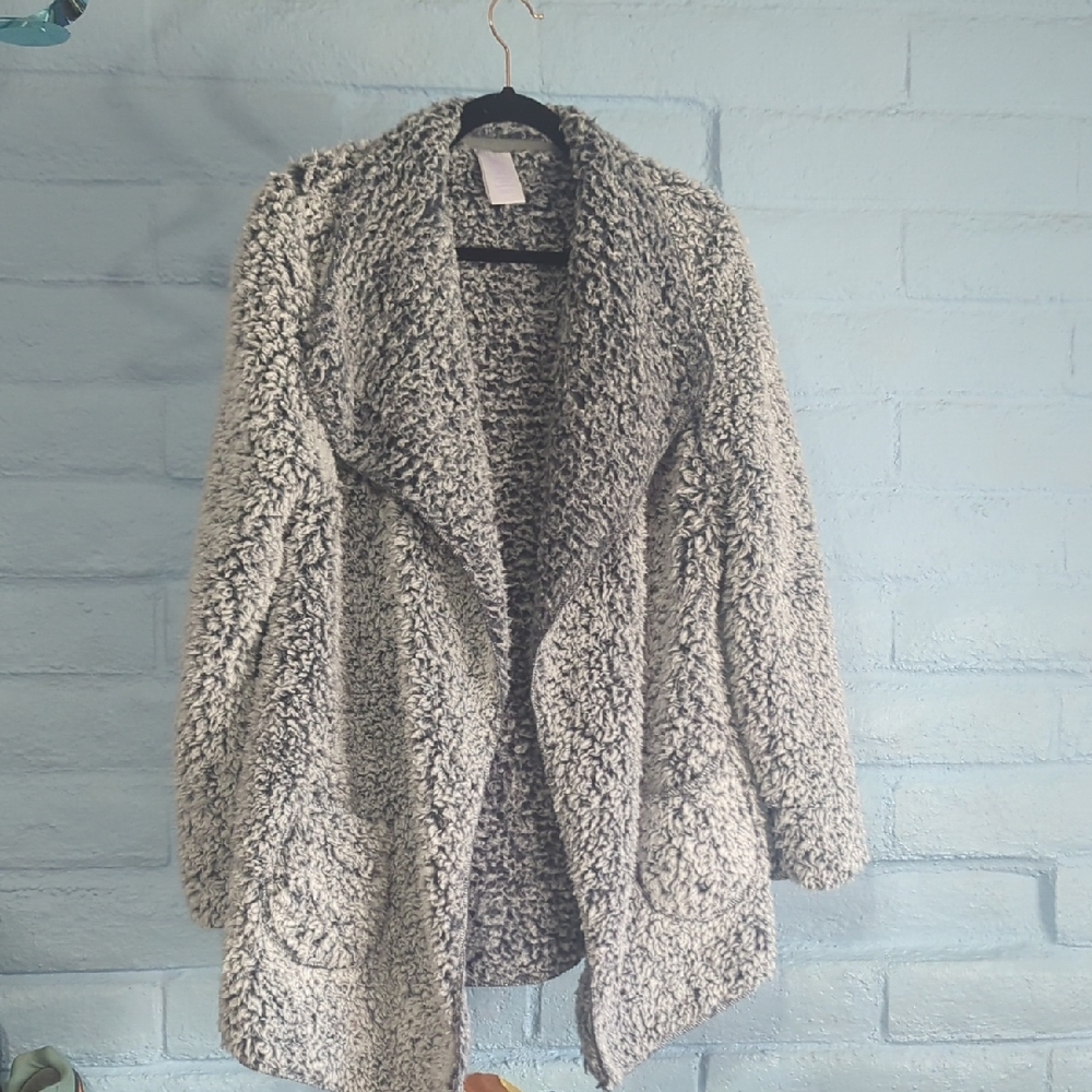 Marshmallow Soft Secret Treasures Gray Sherpa Jacket